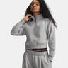 Rival Fleece Script Halfzip Long sleeve Women-grey, white