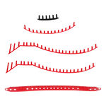 Yonex Racket accessories Yonex Vcore 95 Scarlet Grommet set 