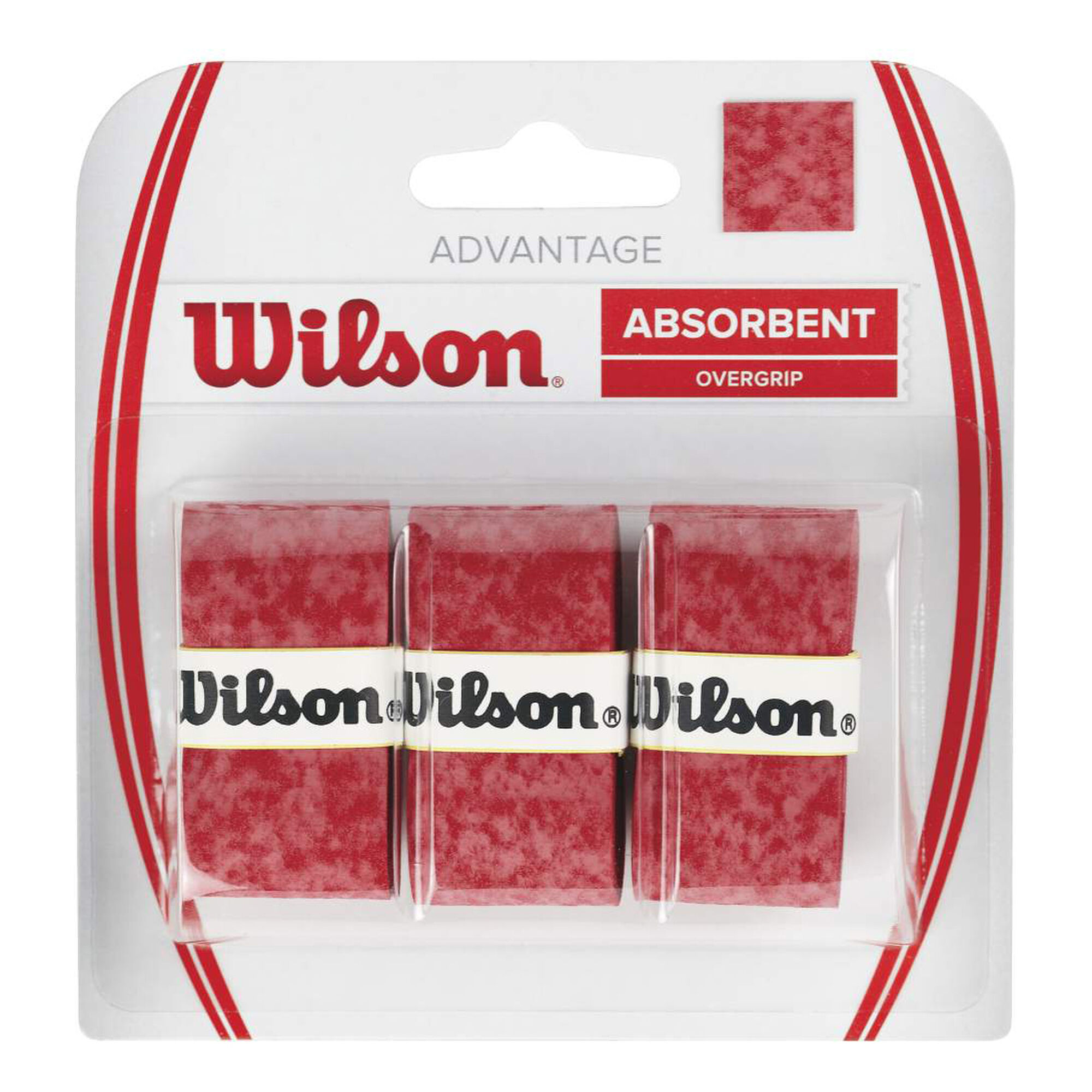 Buy Wilson Advantage Overgrip 3 Pack Red online