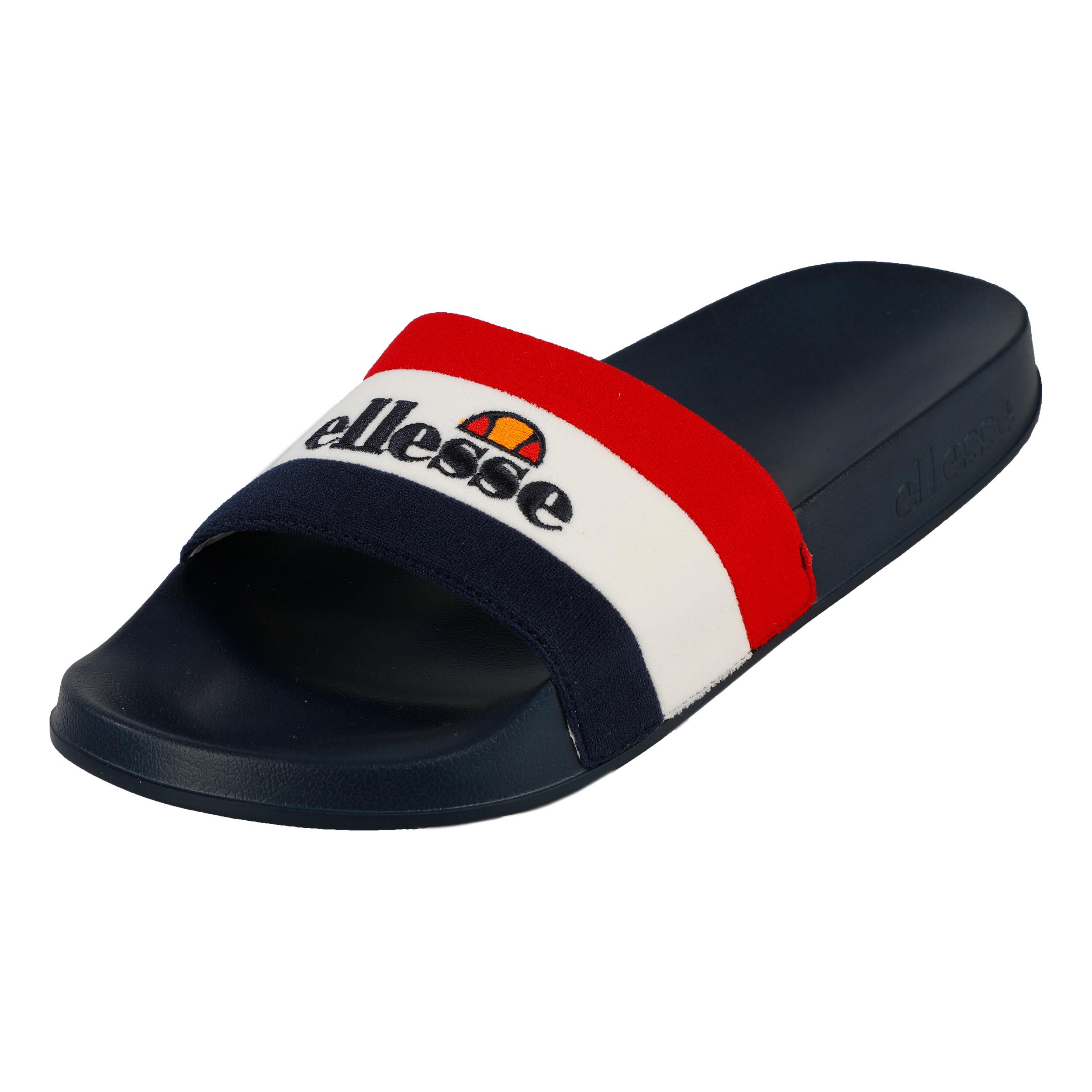 Borgaro Slippers Men Dark Blue White