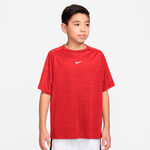Nike Tennis apparel Nike Dri-FIT Multi Heather T-Shirt Kids-dark red