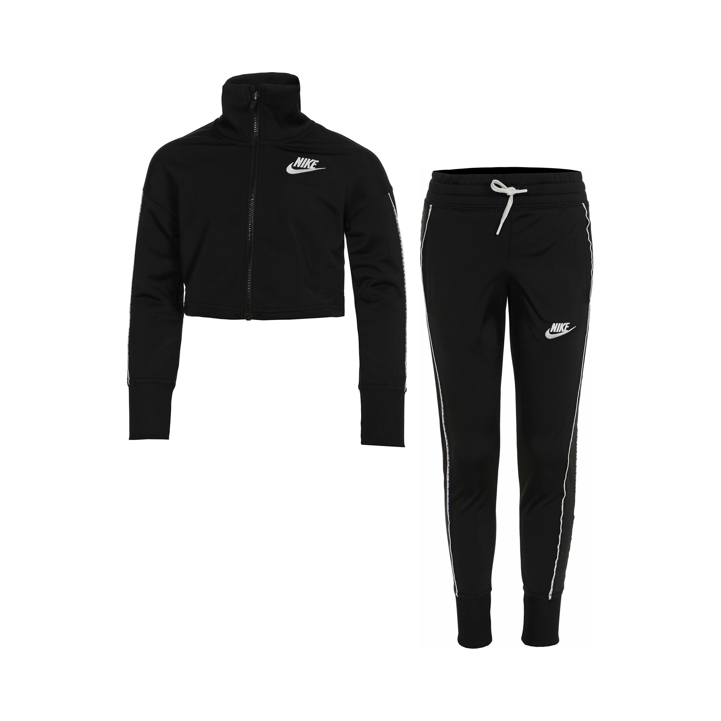 Black nike discount tracksuit girls