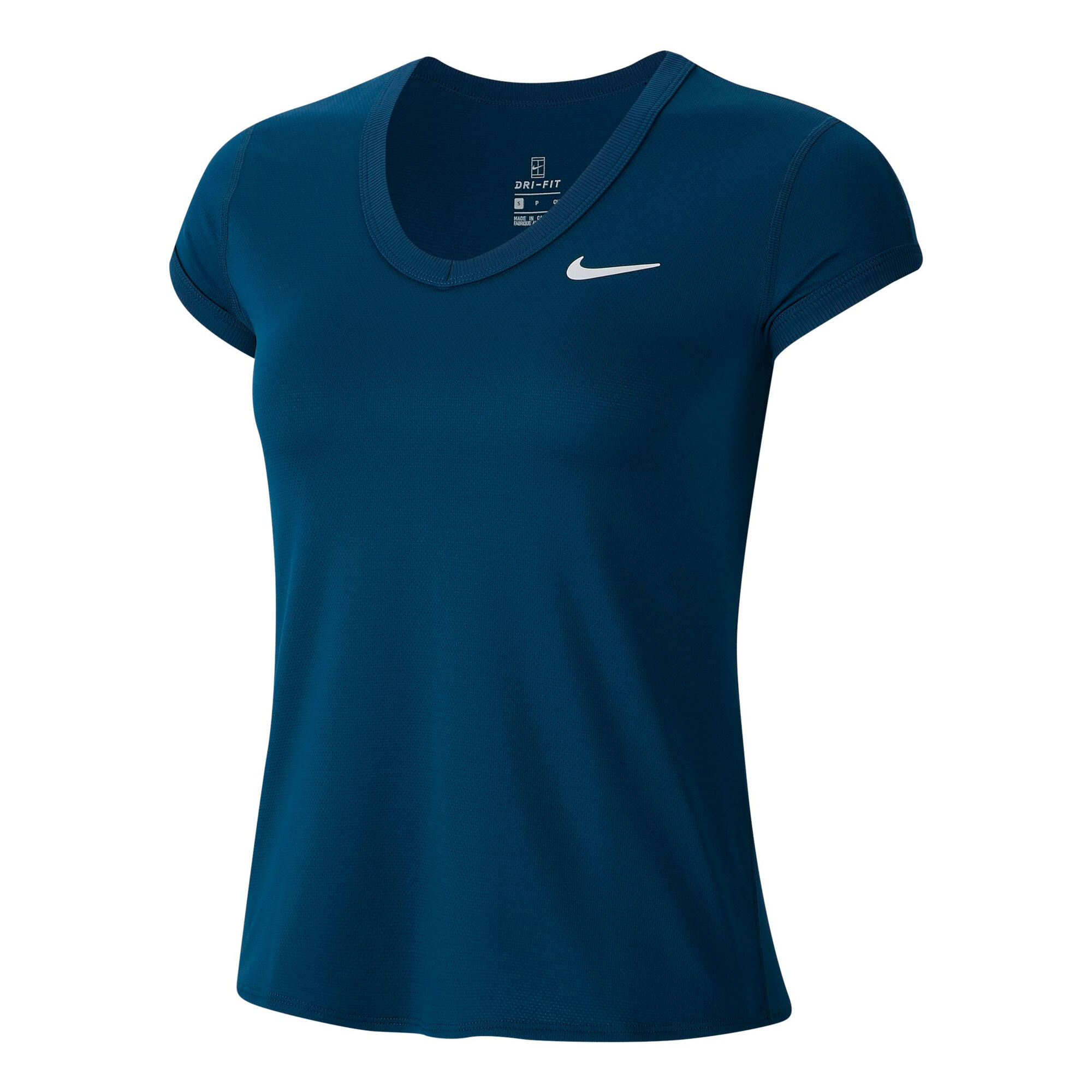 buy Nike Court Dry T-Shirt Women - Petrol, White online |