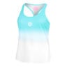 Crew Gradiant Tank Top Women-Turquoise,White