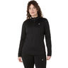 Core Winter 1/2 Zip Running Shirt Women-Black