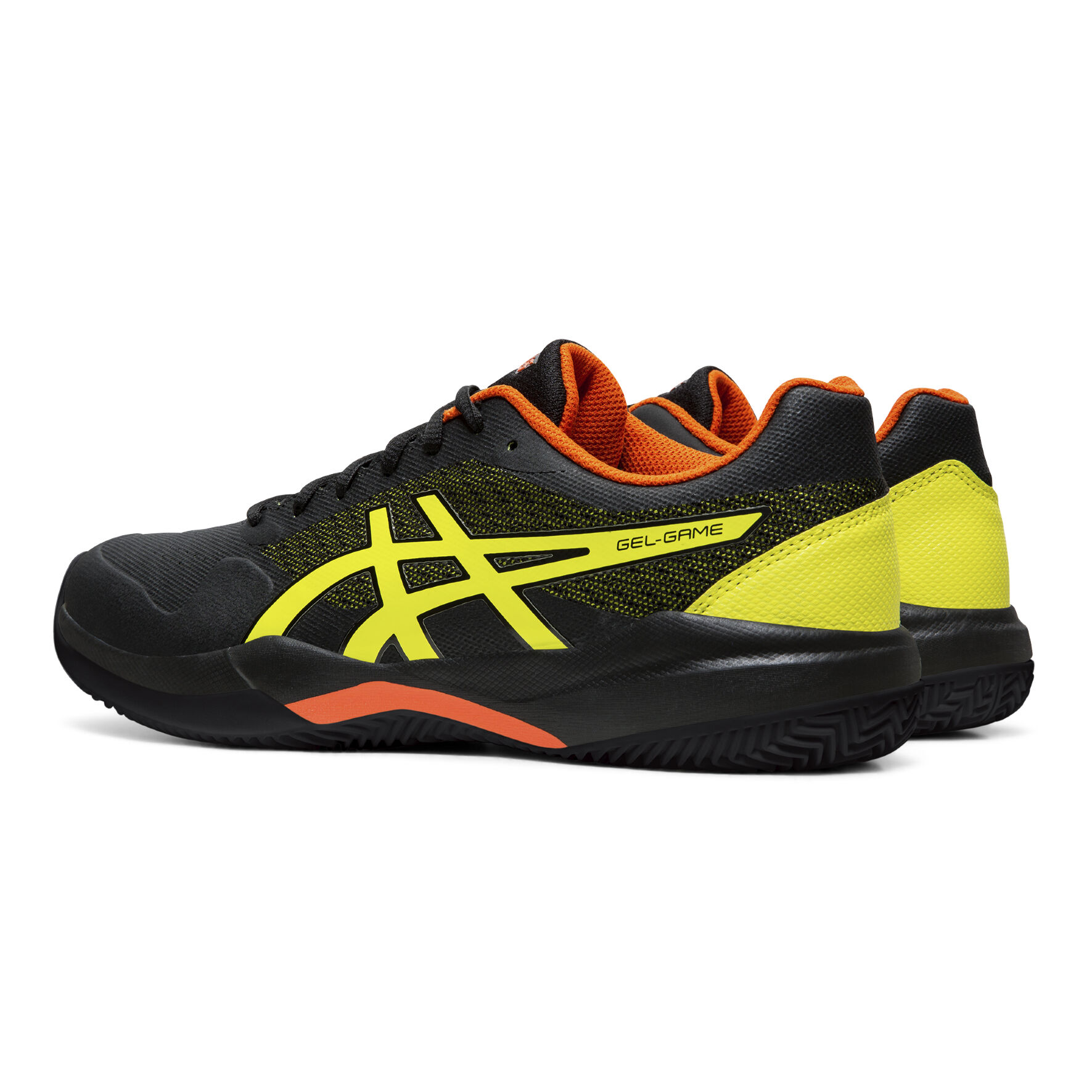 Asics gel game store 7 clay negro amarillo