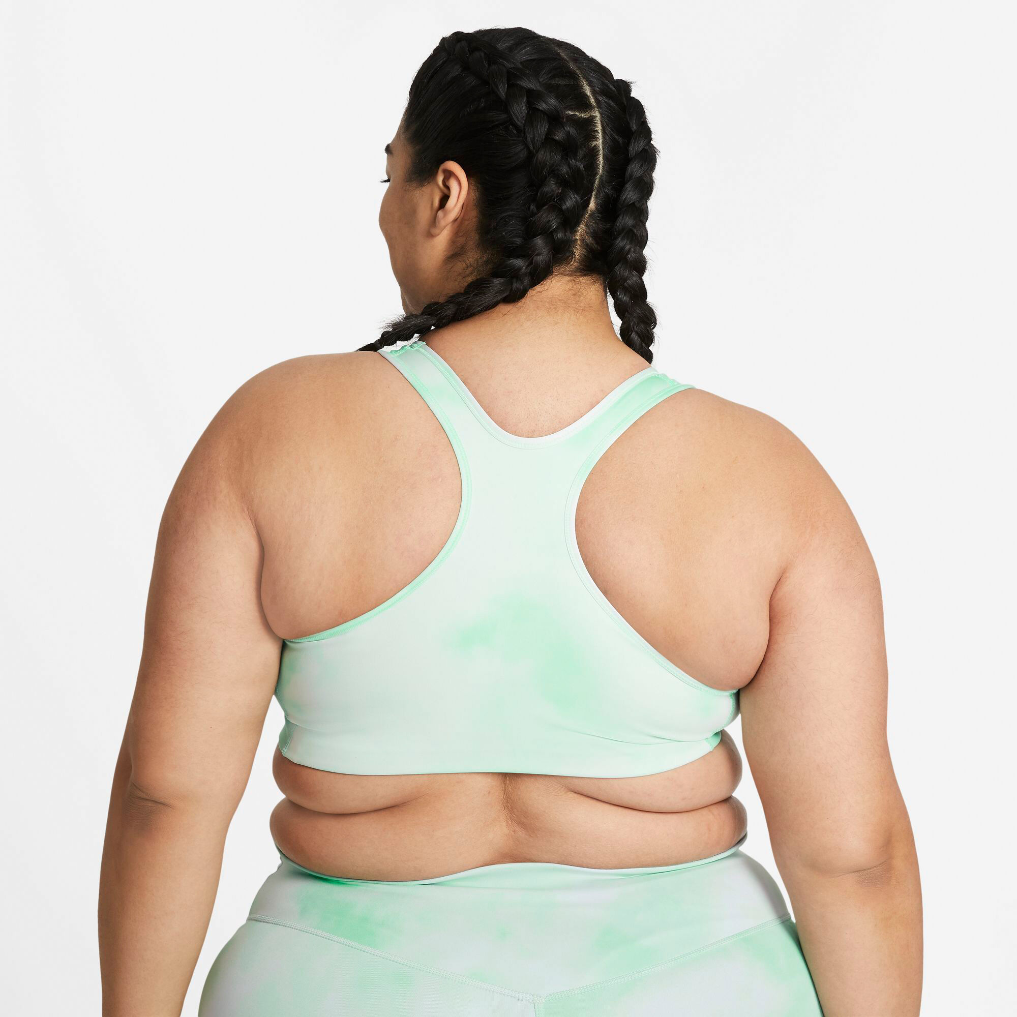Buy Nike Swoosh Plus Size Sports Bras Women Mint, White online