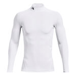Under Armour Clothing Under Armour Coldgear Comp Mock Long Sleeve Men-White