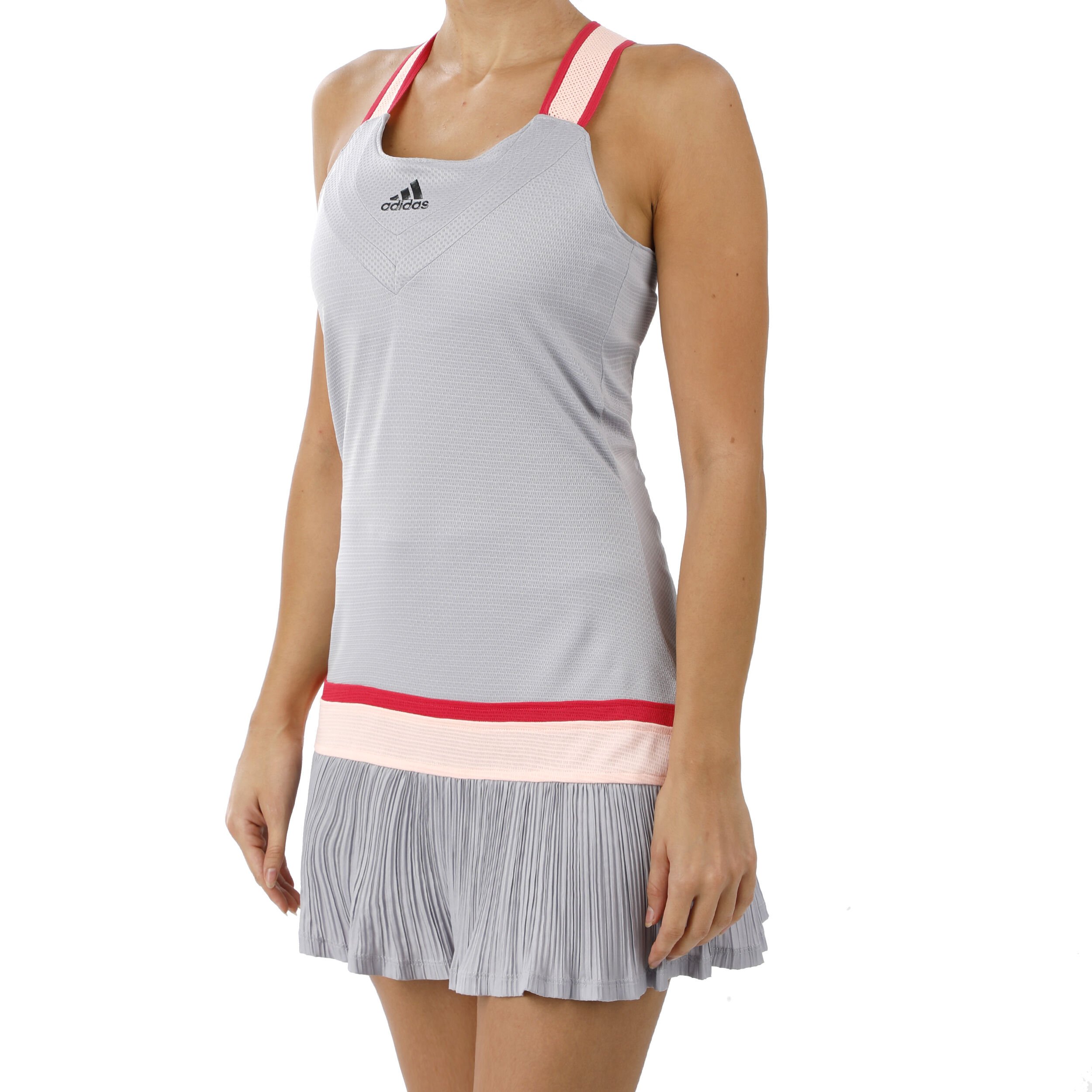 Red grey adidas dress on sale