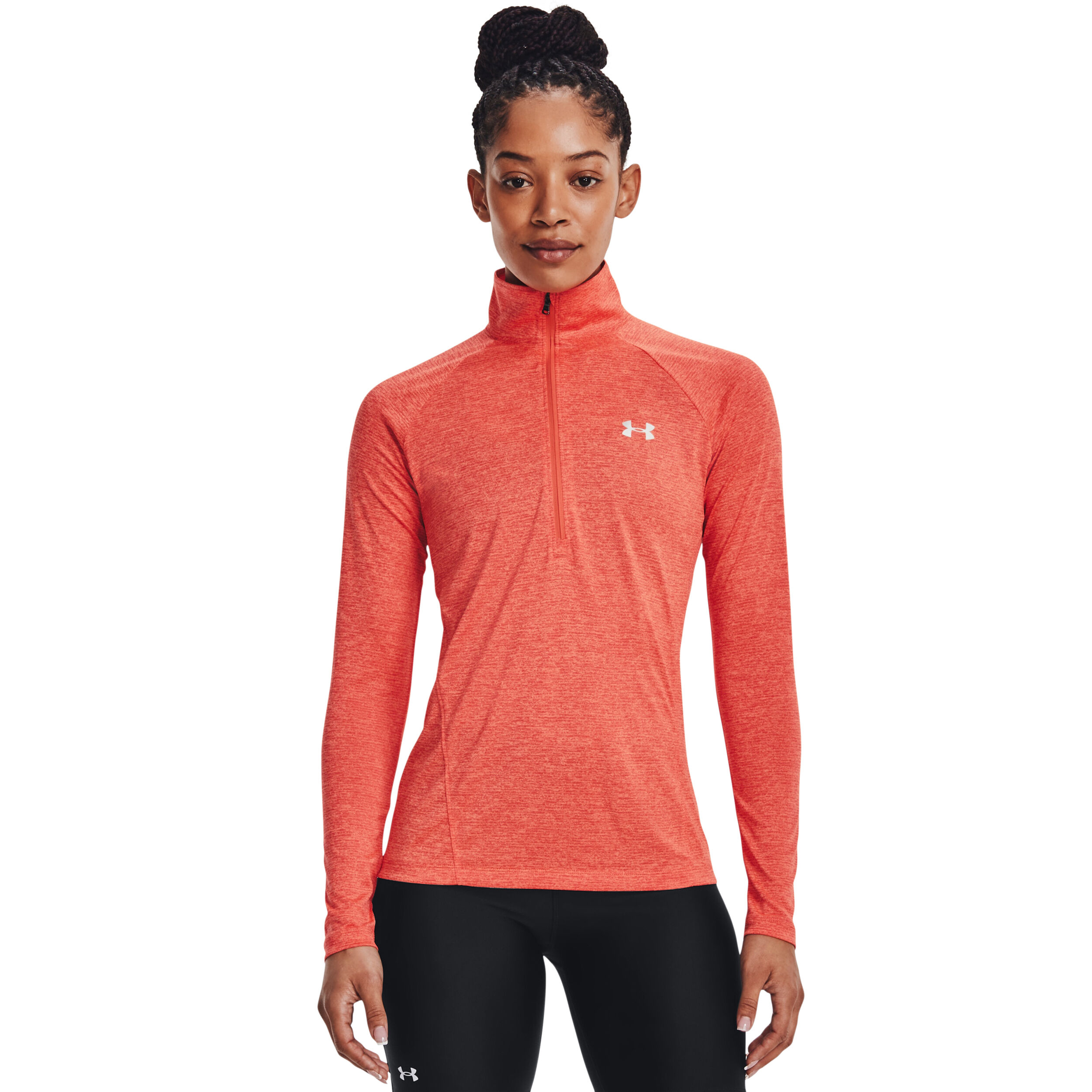 Under armour orange long sleeve on sale