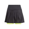 Pleat Pro Skirt Women-Black,Lime