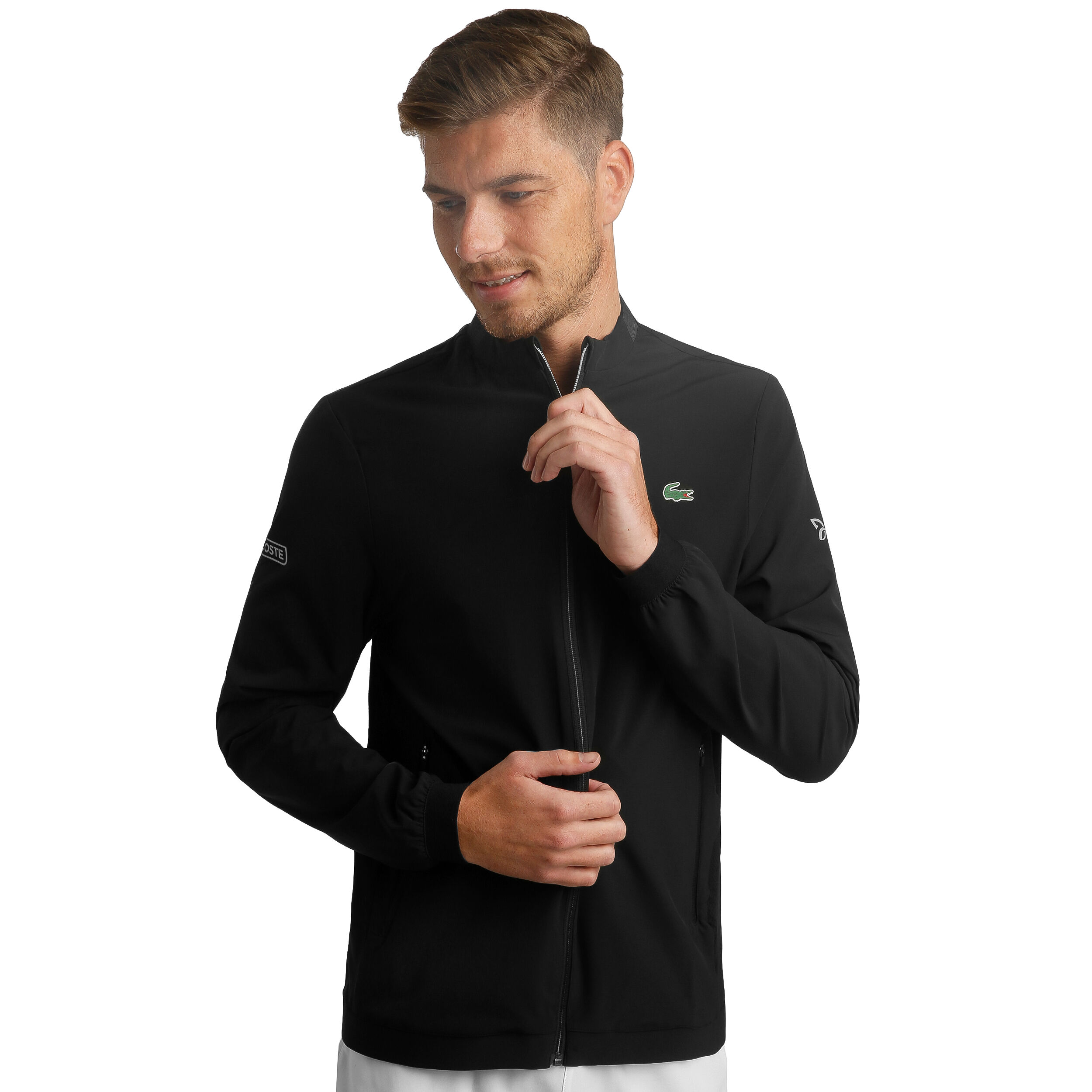 Buy Lacoste Novak Djokovic Training Jacket Men Black Dark Grey