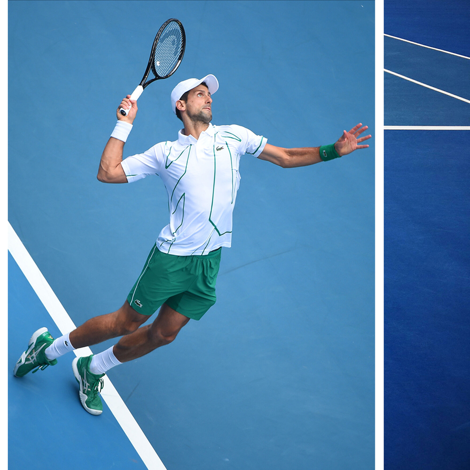 Afgift vaskepulver søm buy Lacoste Novak Djokovic Polo Men - White, Dark Green online |  Tennis-Point