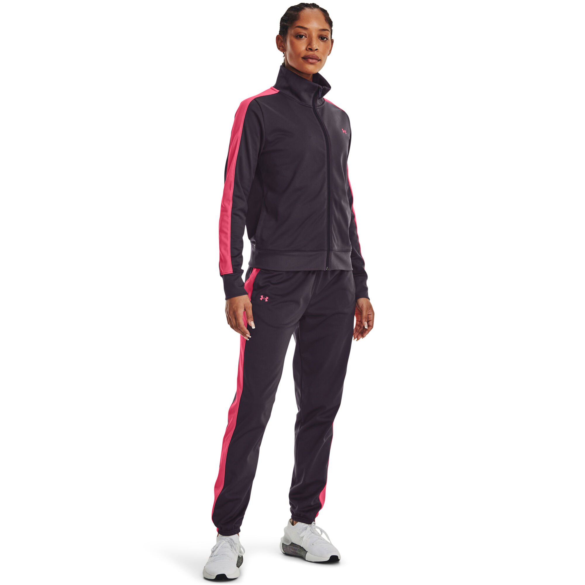 Buy Under Armour Tricot Tracksuit Women Violet, Red online