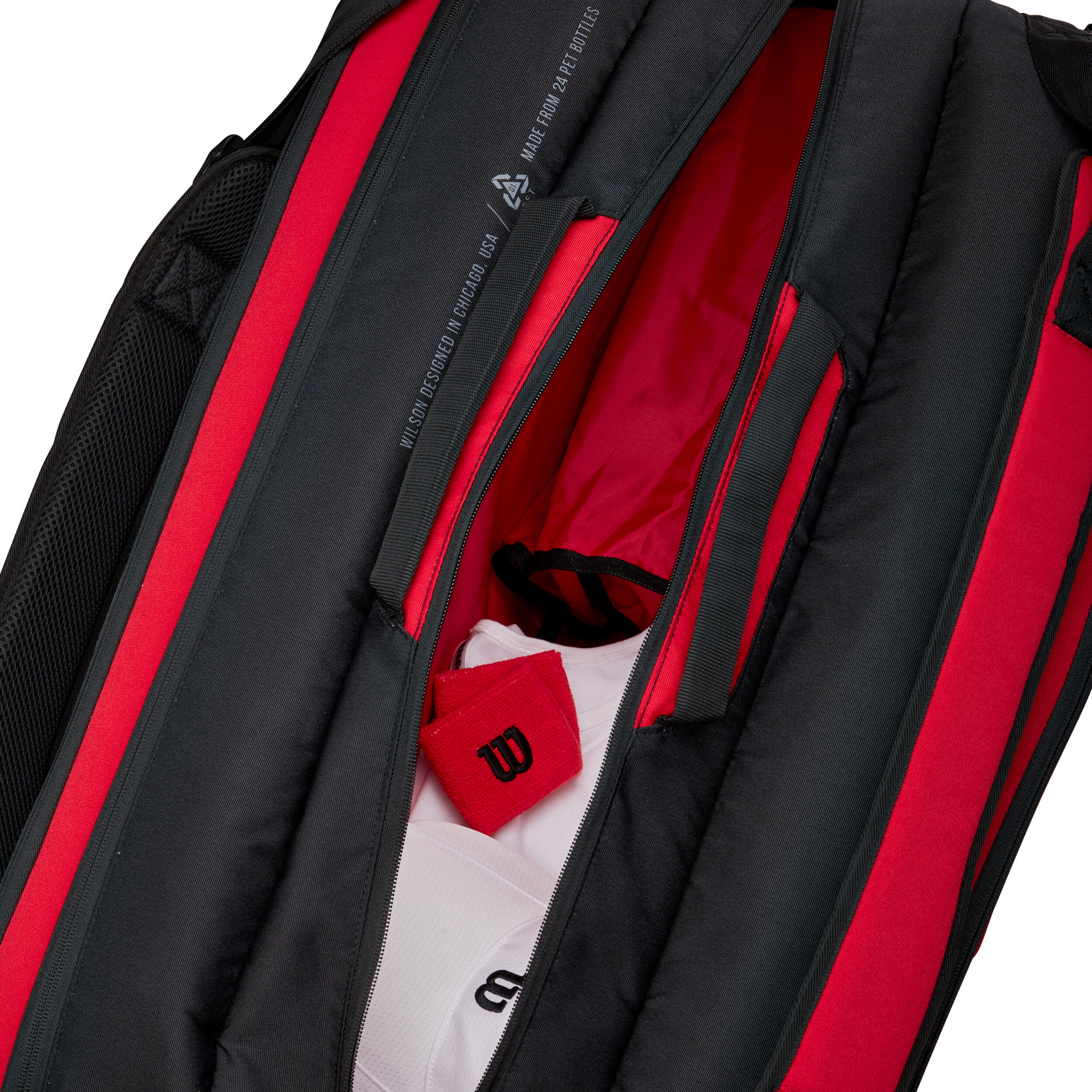 Buy Wilson Clash Super Tour Racket Bag 15 Pack Red online Tennis