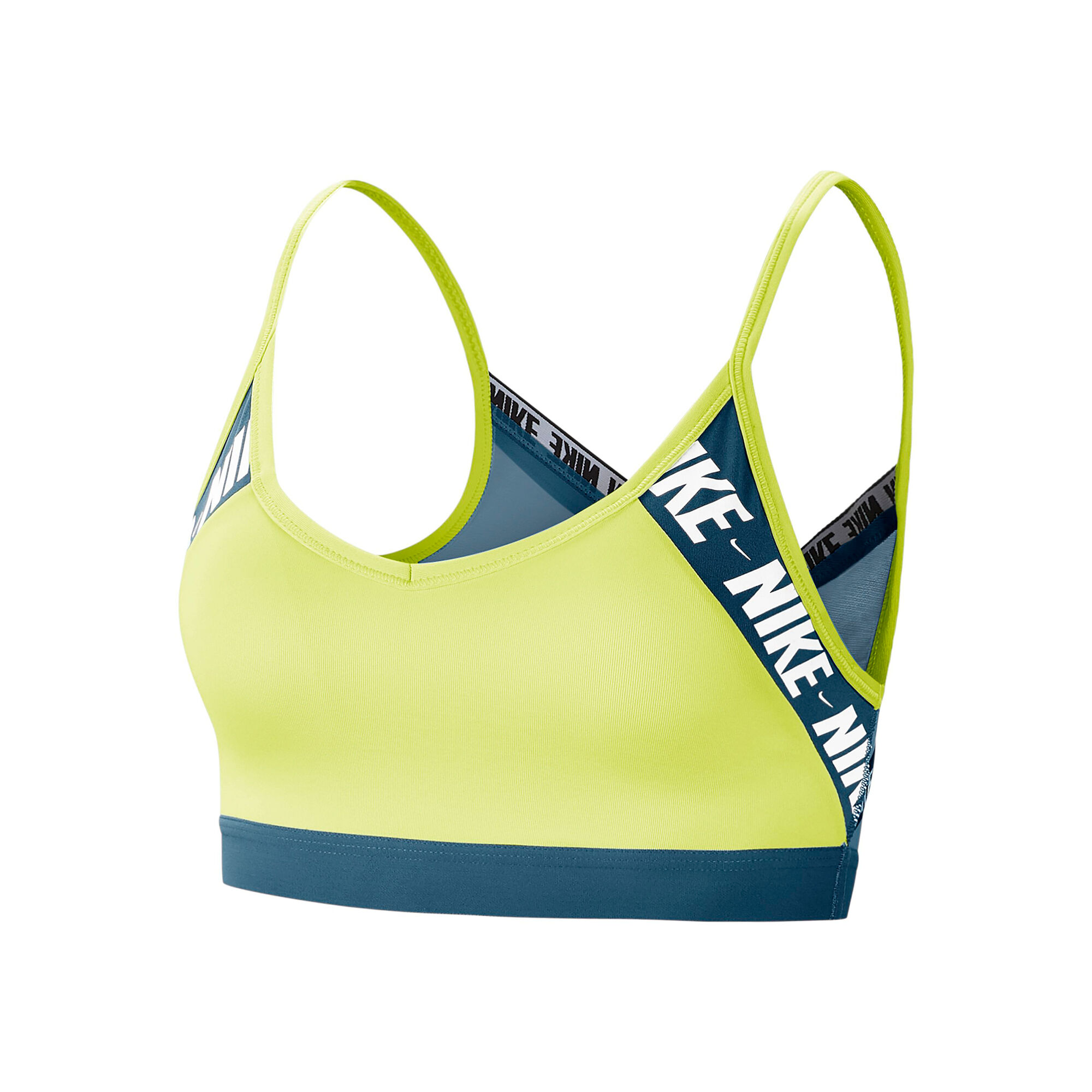 Buy Nike Indy Logo Sports Bras Women Neon Yellow, Petrol online