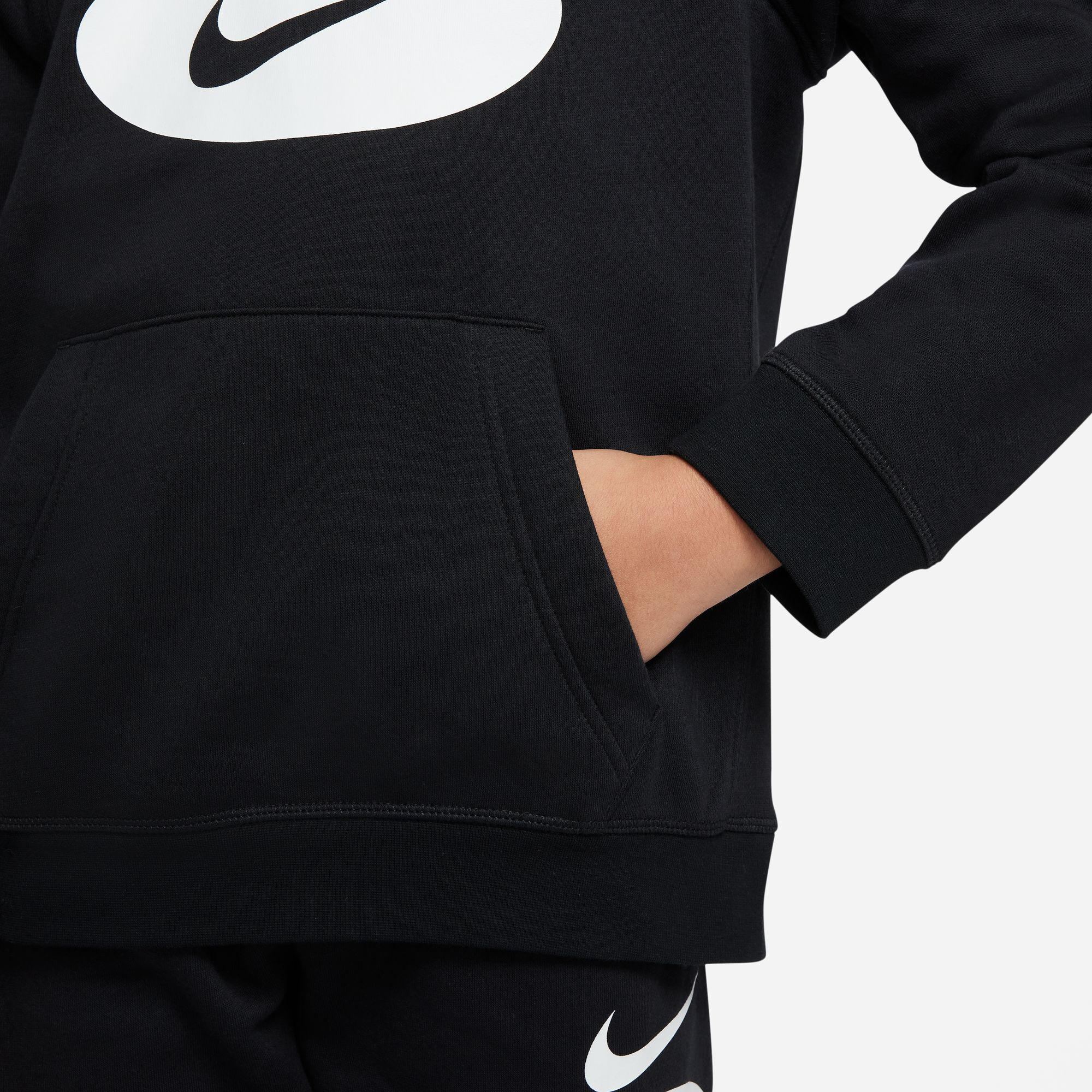 Buy Nike Sportswear Core HBR Hoody Boys Black White online