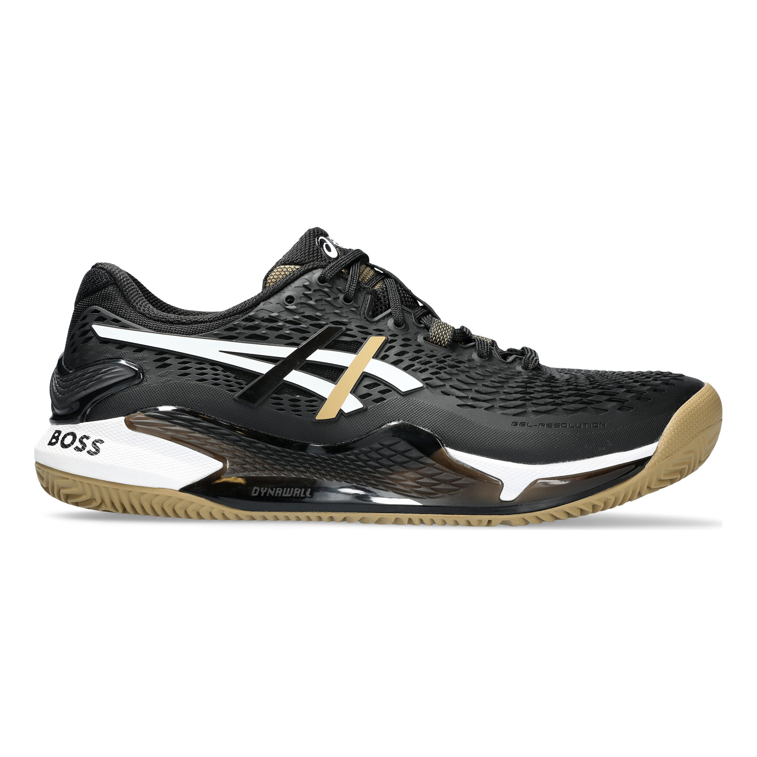 GEL-RESOLUTION 9(オールコート) ASICS × BOSS ASICS Gel-Resolution 9 Boss Clay Court Shoe Men Black, Caramel