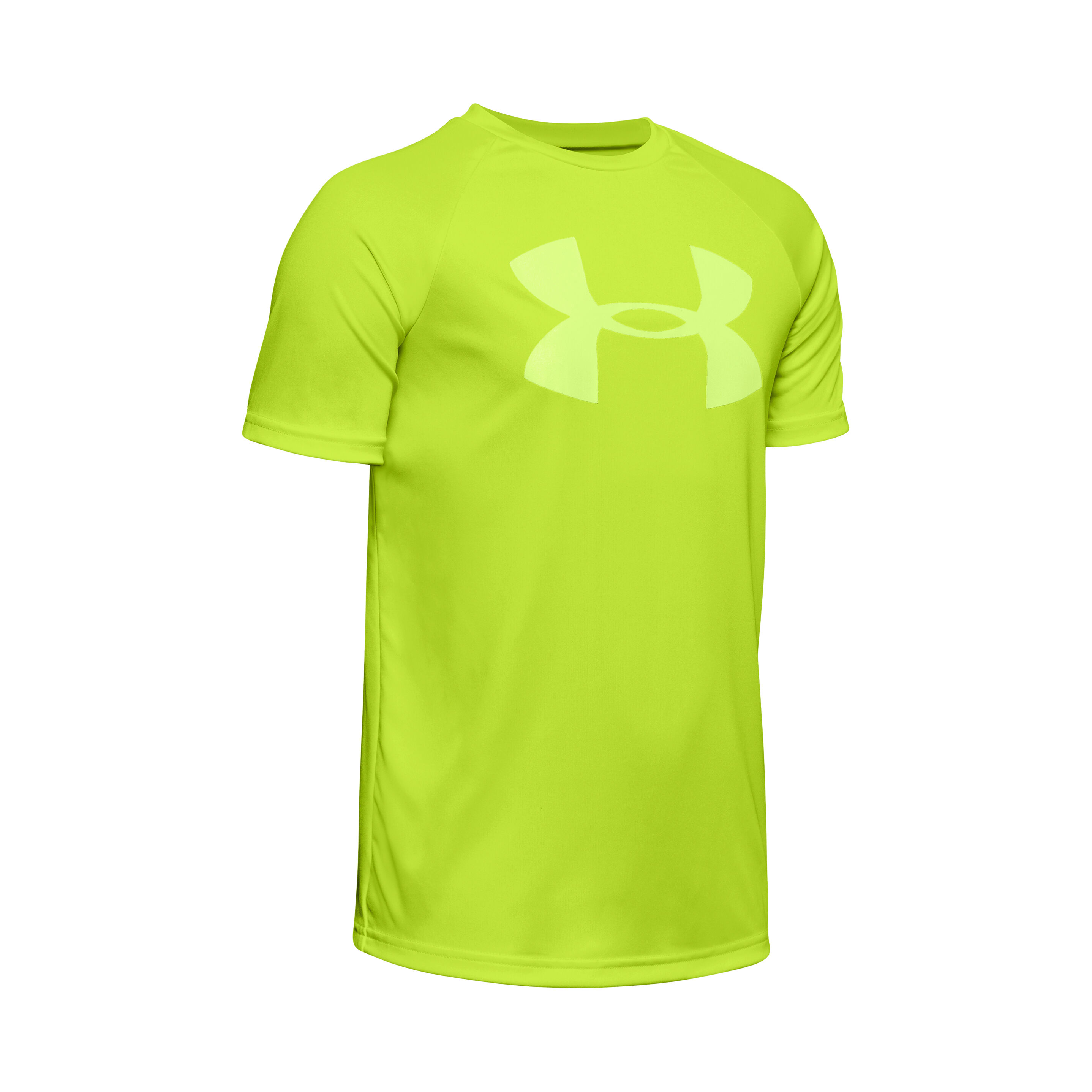 Buy Under Armour Tech Big Logo T Shirt Boys Neon Green Light