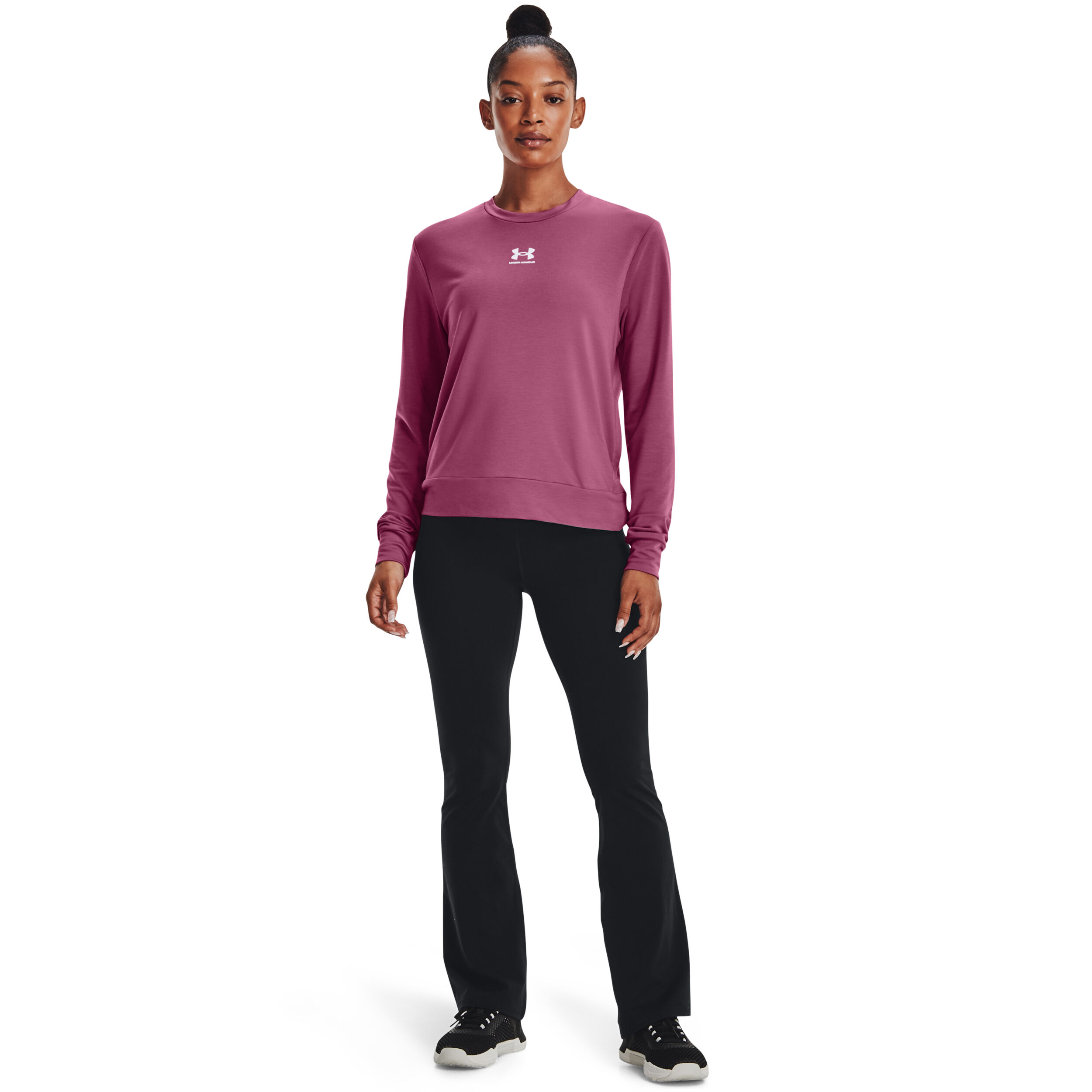 Buy Under Armour Rival Terry Long Sleeve Women Pink online