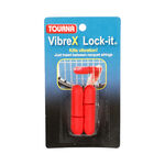 Tourna Racket accessories Tourna Vibrex Lock Dampener 2 Pack-Red