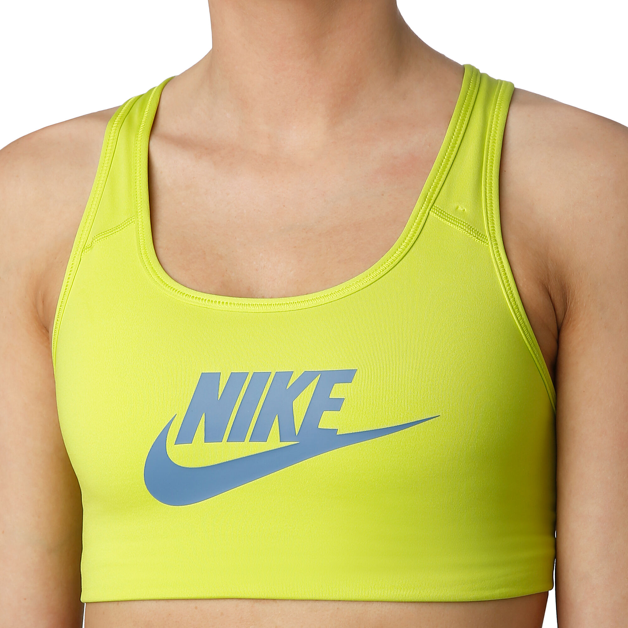 Buy Nike Swoosh Futura Sports Bras Women Lemon, Blue online