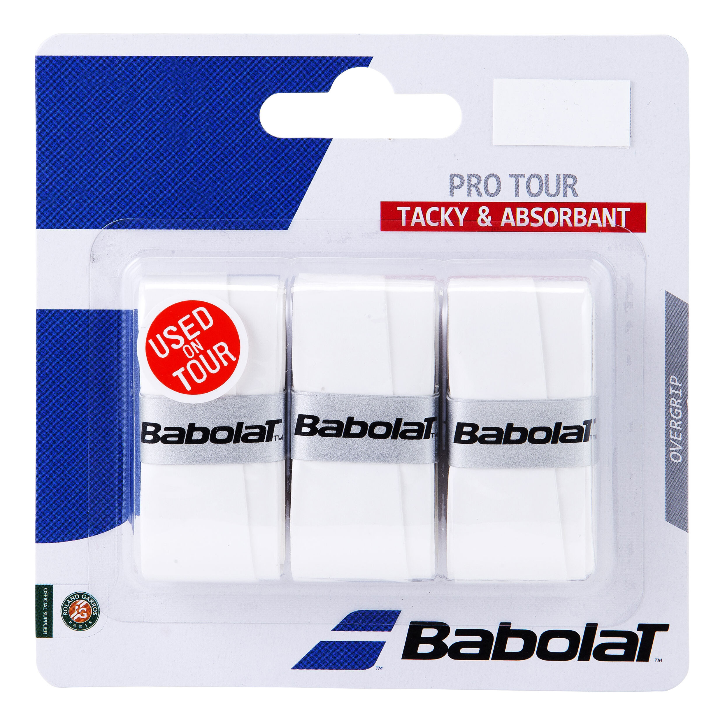 TennWa-Tipp! das Griffband der Profis 10er Pack Babolat Pro Tour Grip weiß