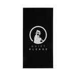 Quiet Please Towels Quiet Please Performance 50x100cm Towel-Black,White