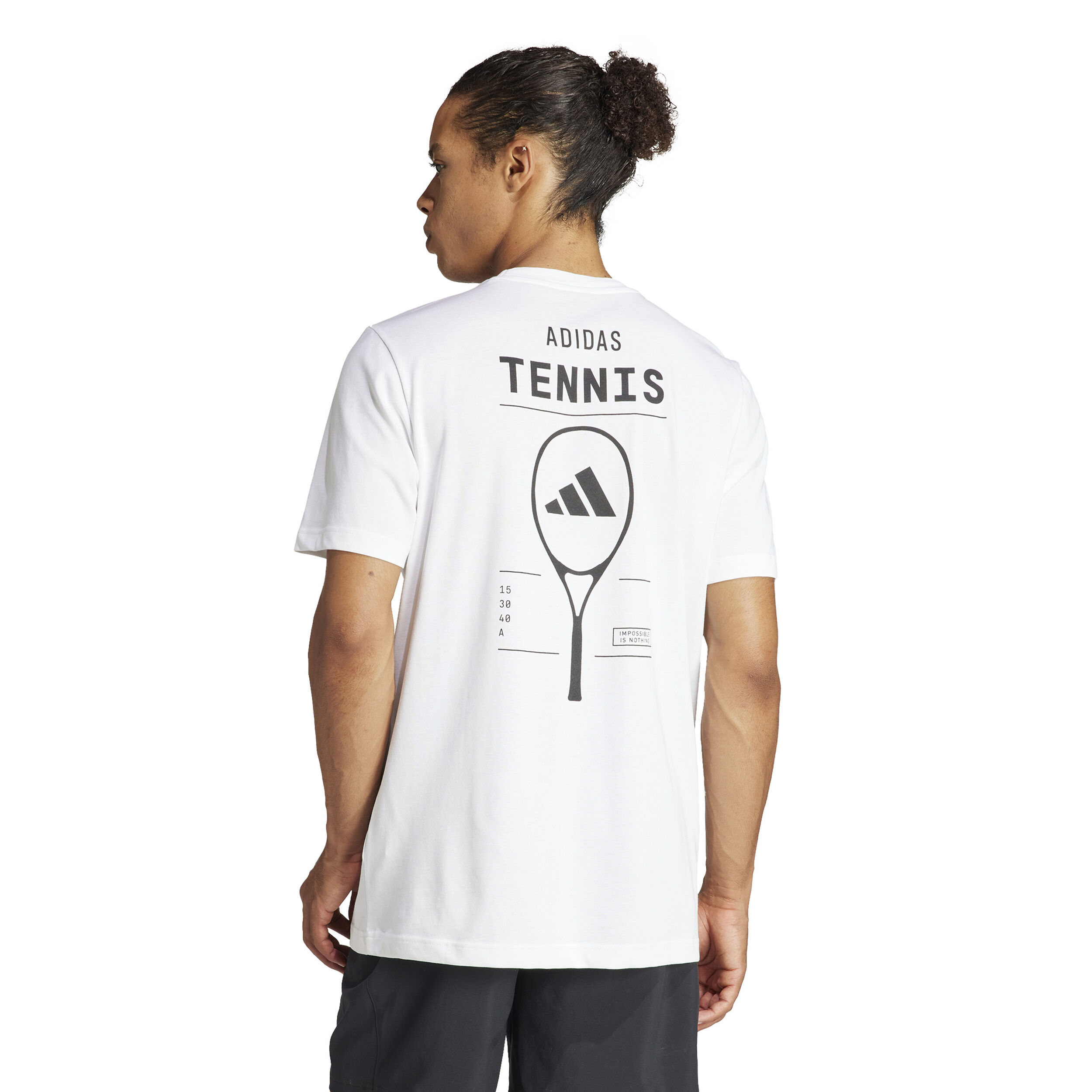 Buy adidas T Shirt Men White Black online Tennis Point COM