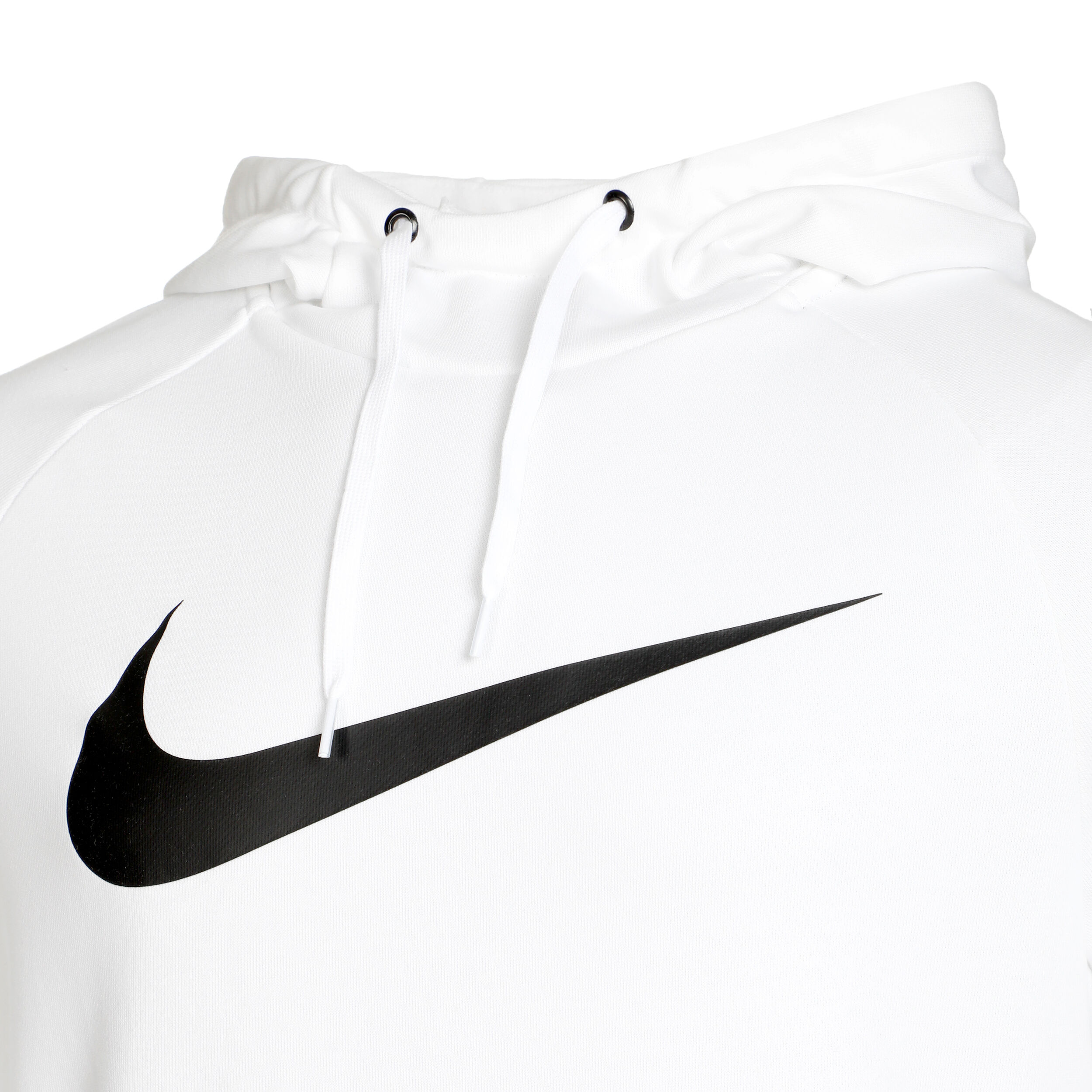 White nike sale hoodie black swoosh