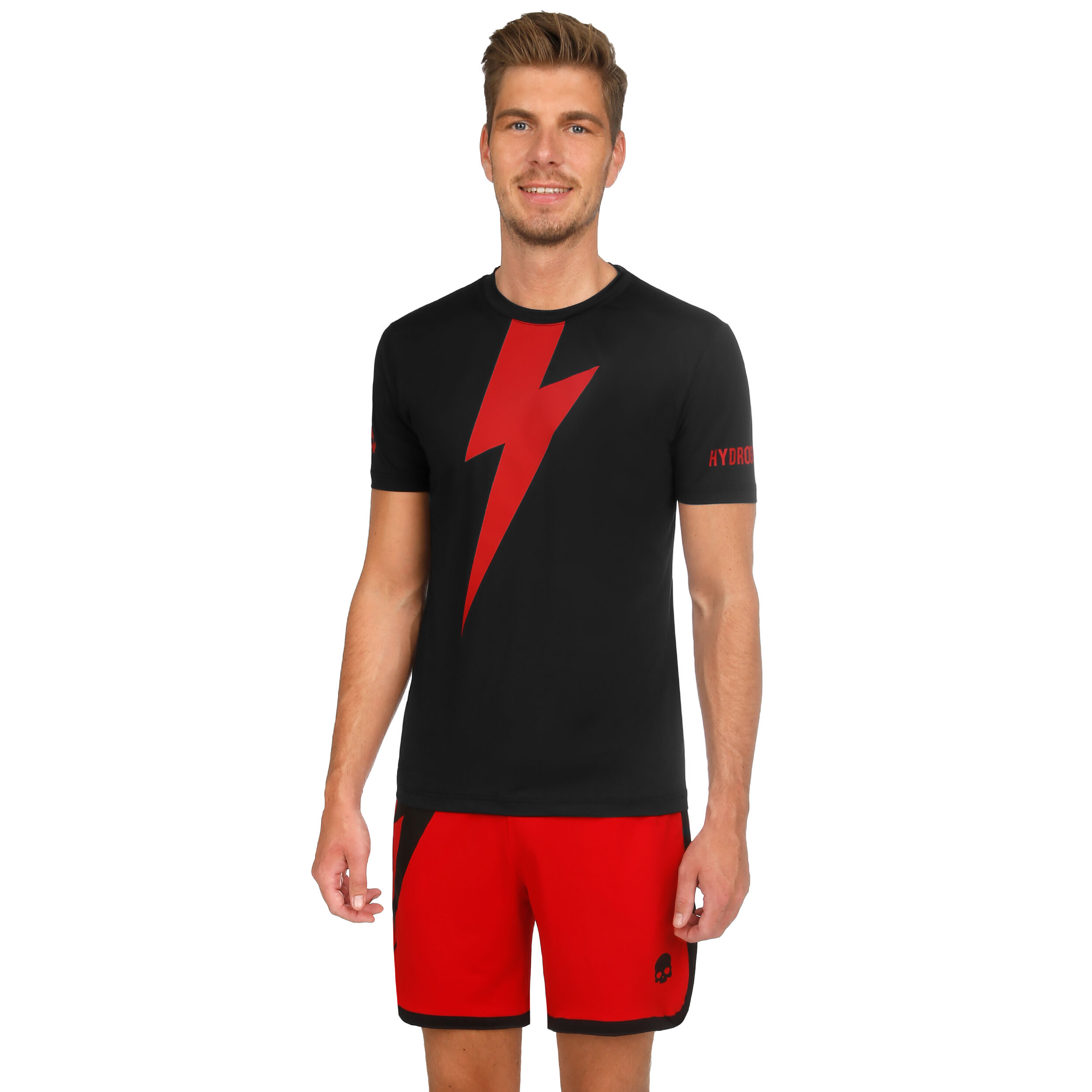 Buy Hydrogen Tech Thunderbolt T-Shirt Men Black, Red online