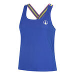 Quiet Please Tennis apparel Quiet Please Serve & Volley 2.0 Tank top Women - blue, white