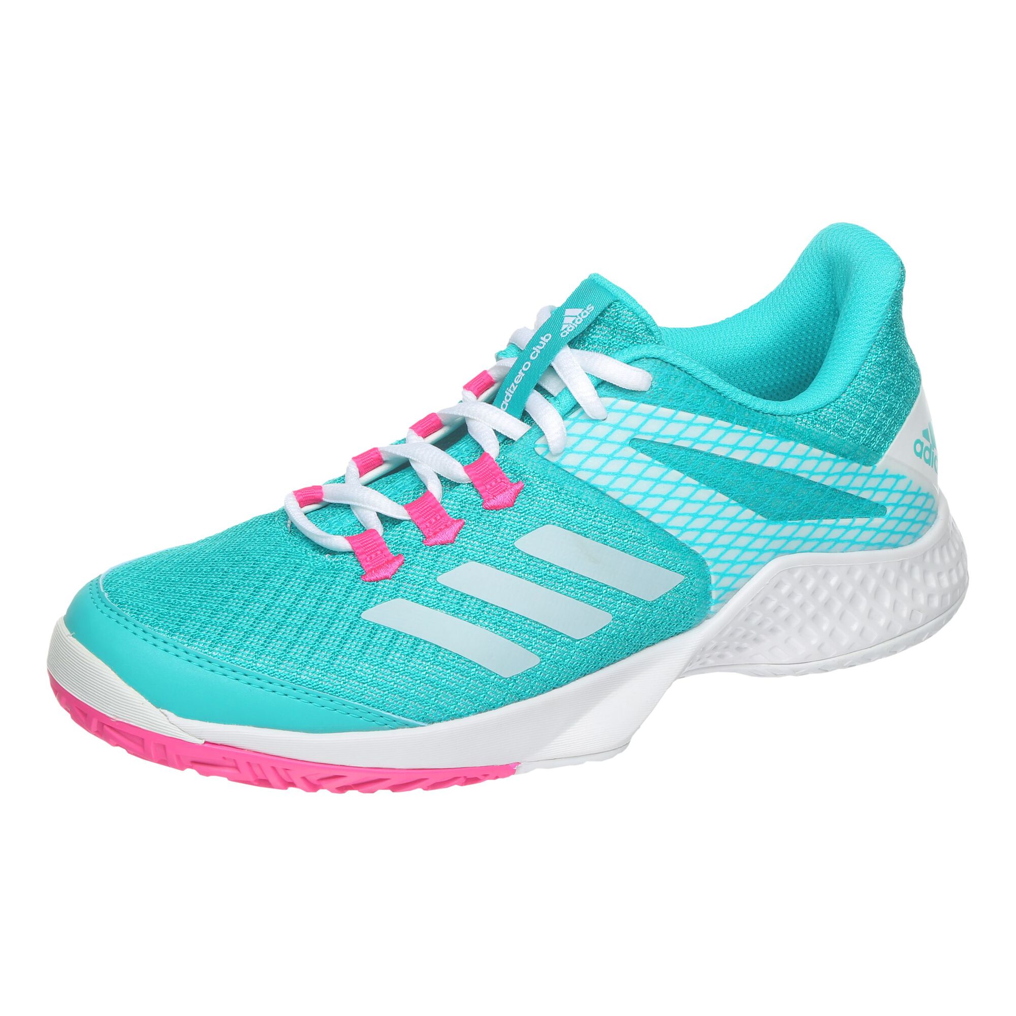 buy adidas Adizero Club 2 All Court Shoe Women - Turquoise, White online |  Tennis-Point