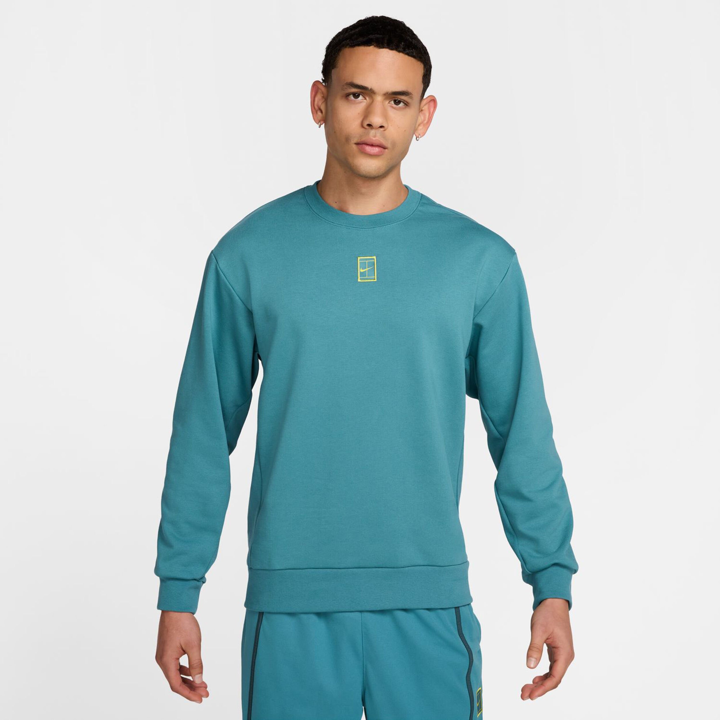 【NIKE】★スウェット★ Men's Tennis Fleece Crew Buy Nike Court Dri-Fit Fleece Heritage Sweatshirt Men Petrol