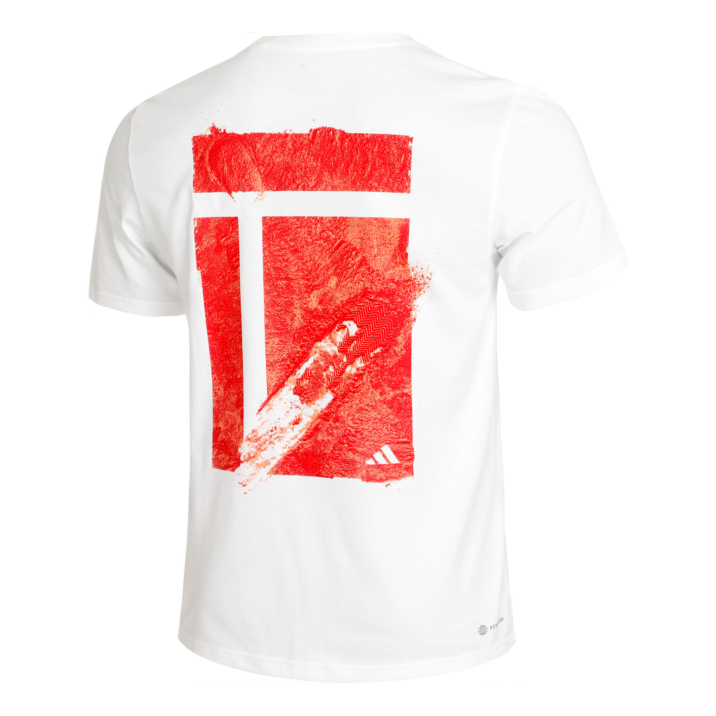 Adidas t shirt white and red sales