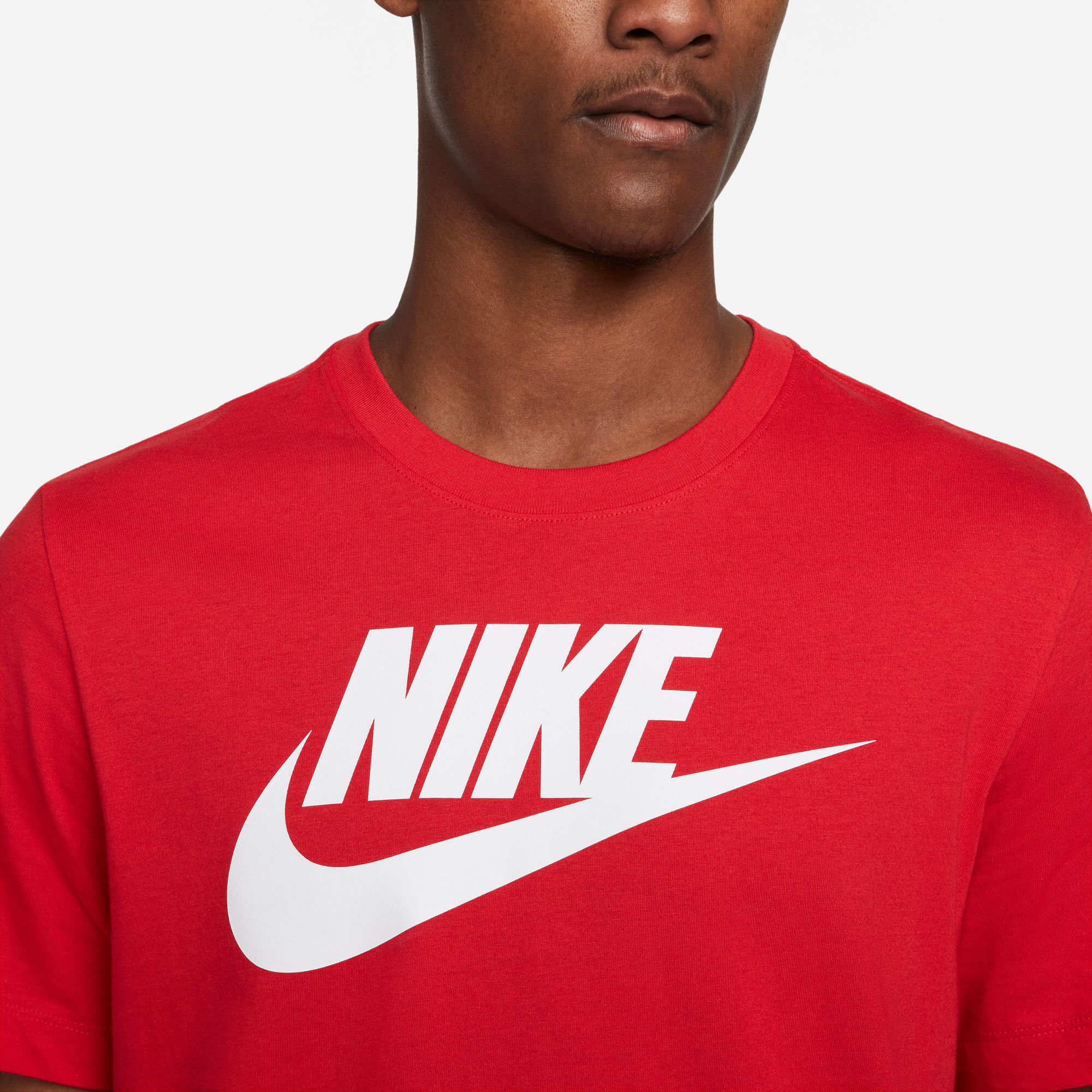 Red nike shirt best sale
