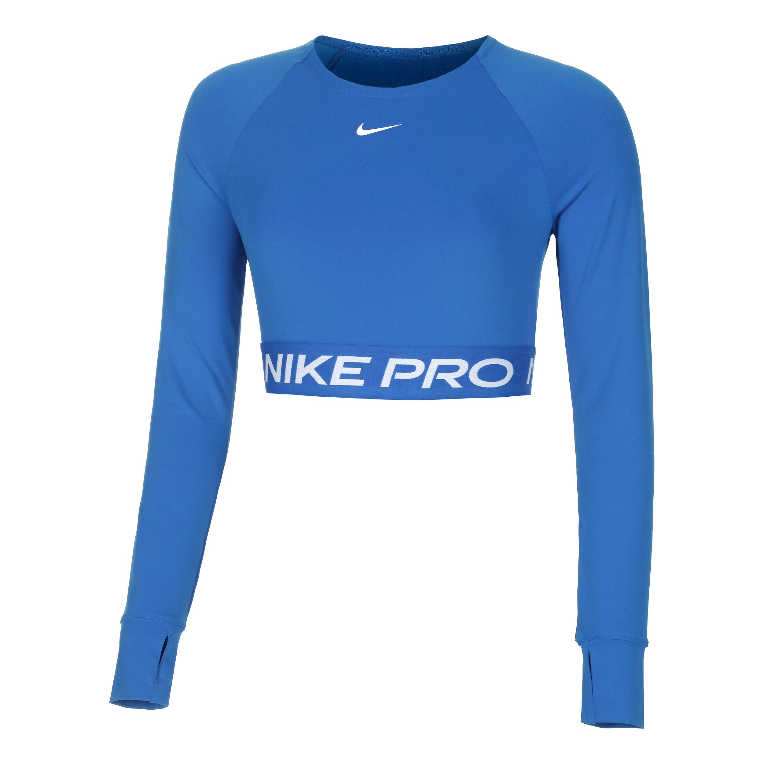 Pro Dri Fit 365 Crop Long Sleeve Women Blue