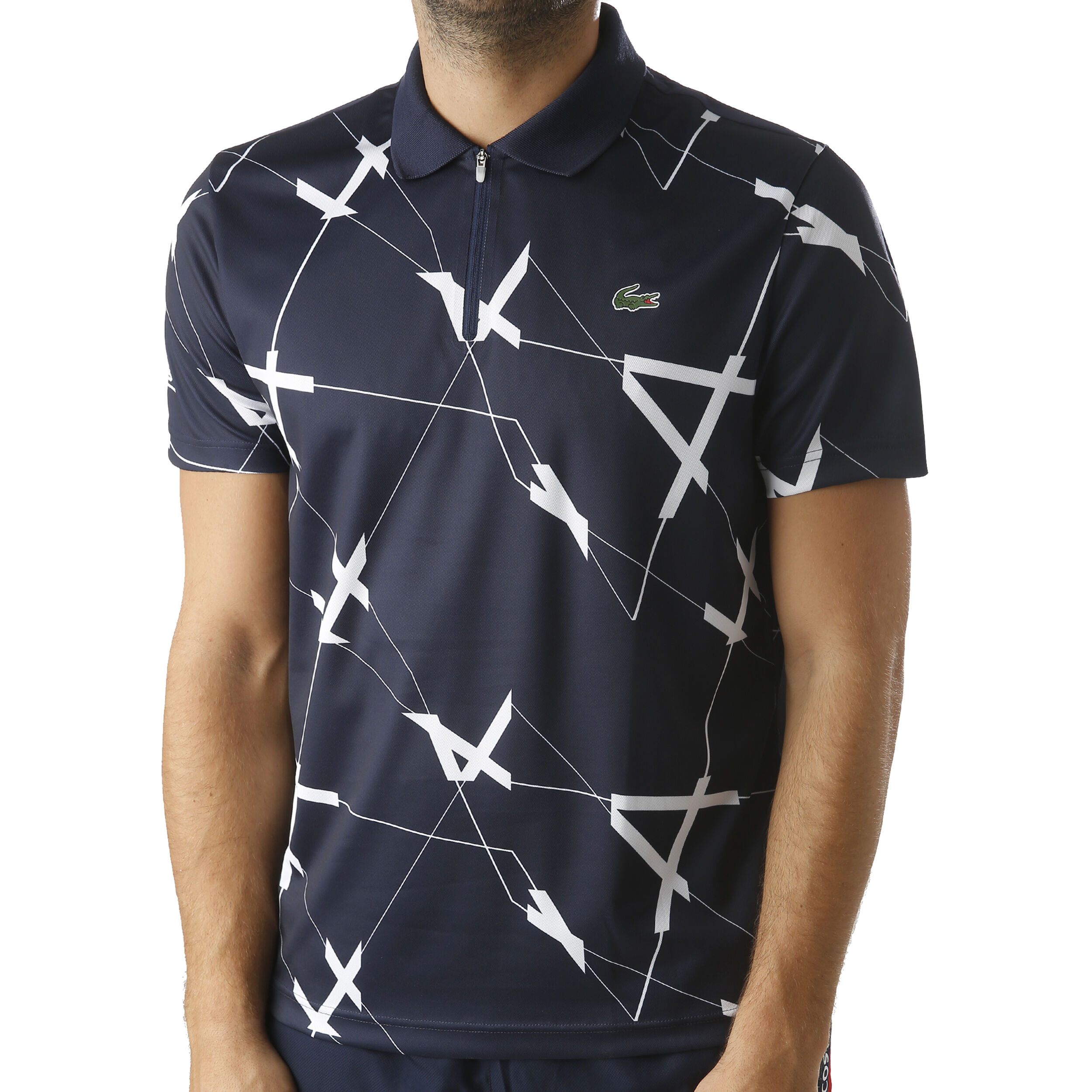 Lacoste ribbed collar on sale polo