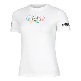 T-Shirt Hydrogen Bicolor Spray Tech Violet / Blanc