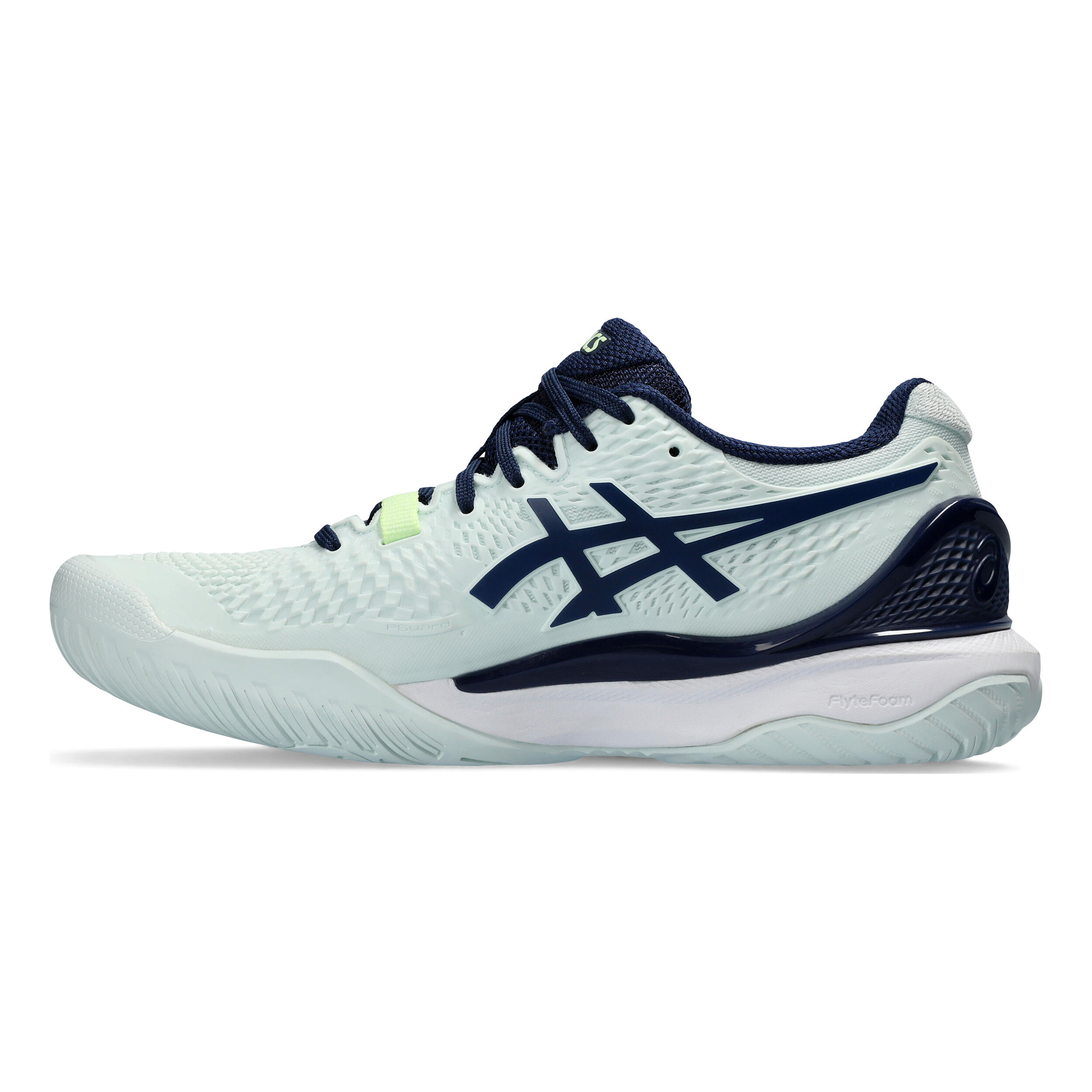 Gel Resolution 9 All Court Shoe Women Mint Dark Blue