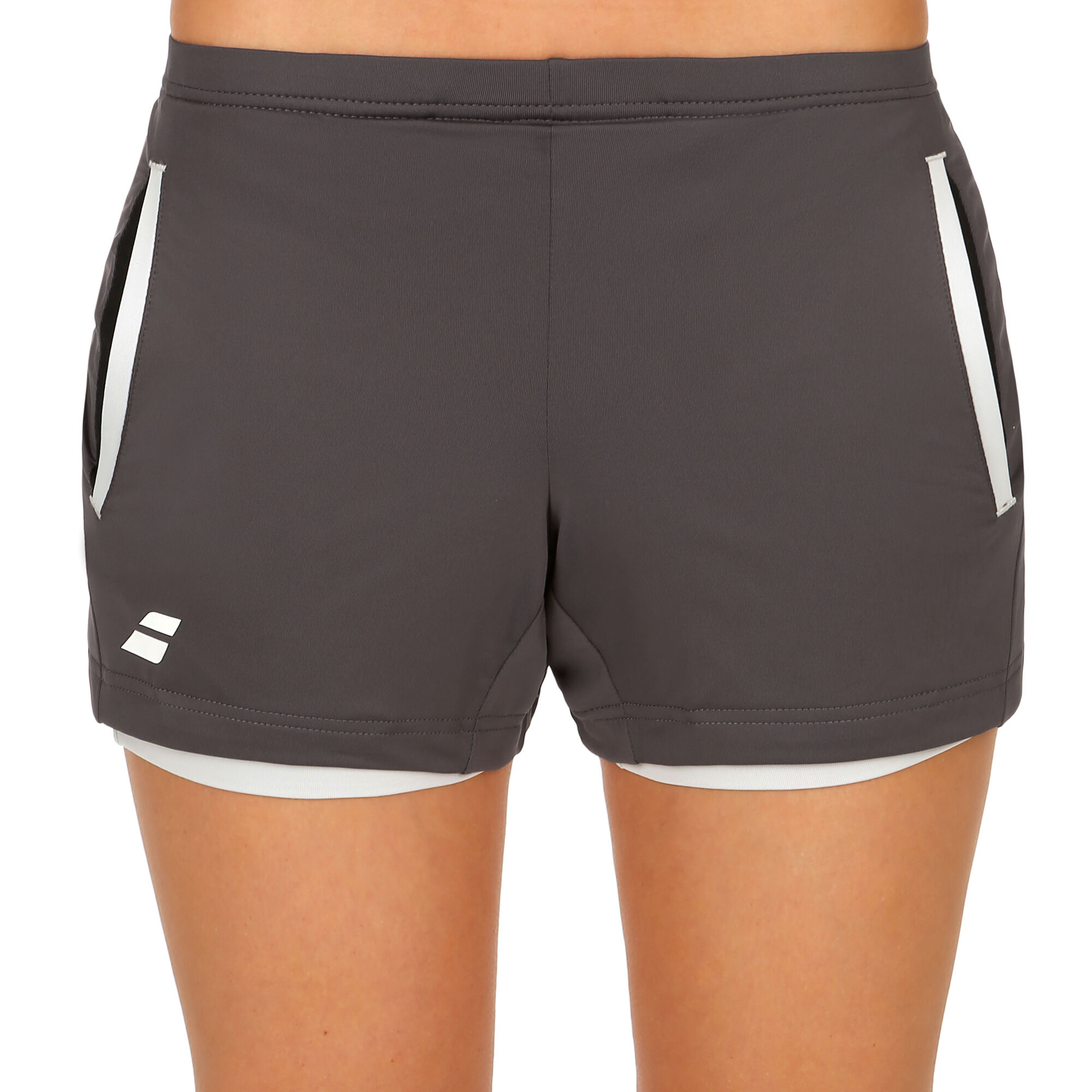 Buy Babolat Core Shorts Women Dark Grey, Lightgrey online | Tennis ...