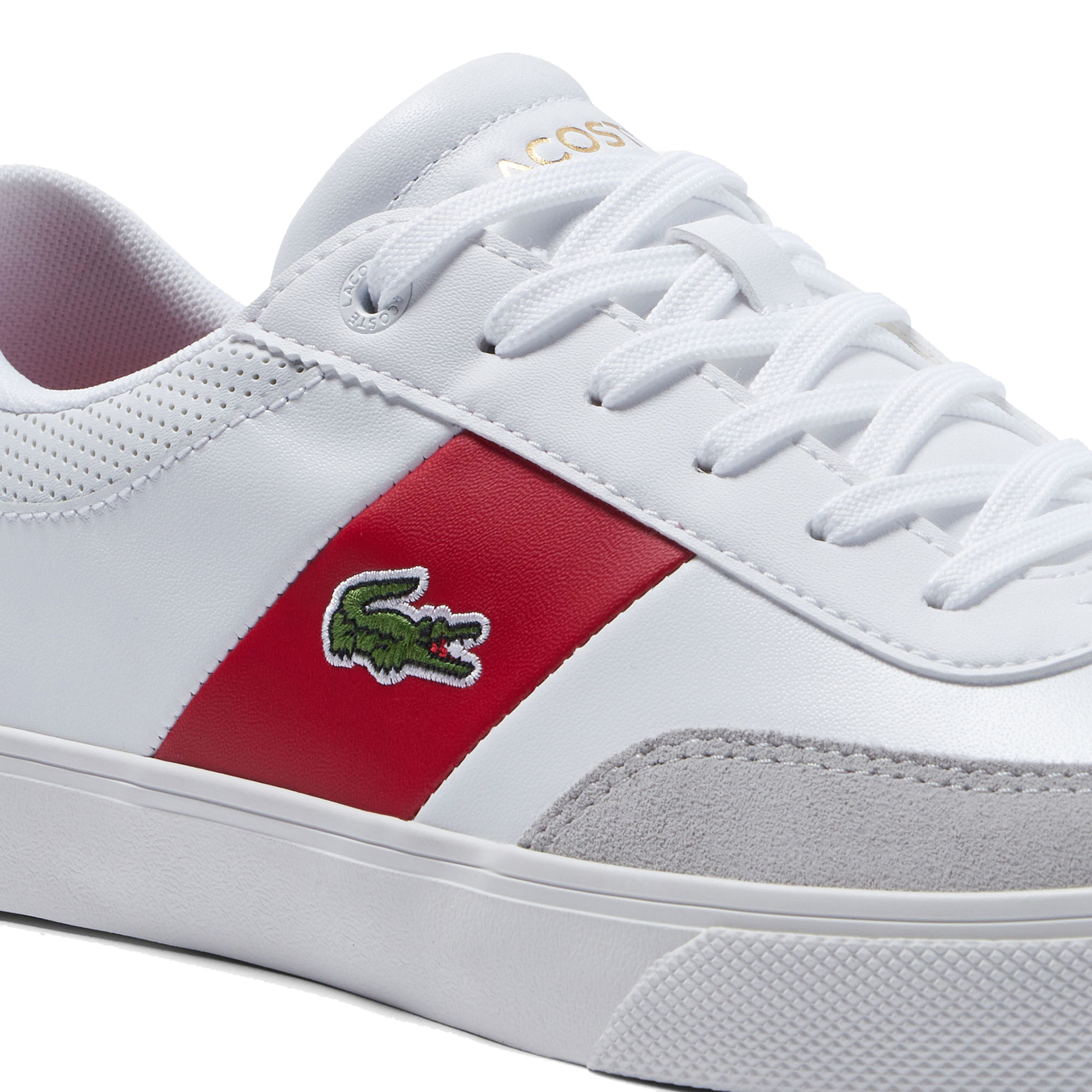 Lacoste court cheap master white navy
