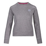 BIDI BADU Clothing BIDI BADU Mirella Basic Crew Sweatshirt Women-Lightgrey,White