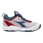 Diadora Tennis shoes Diadora Speed Blushield Fly 4 + All Court Shoe Men-White,Petrol
