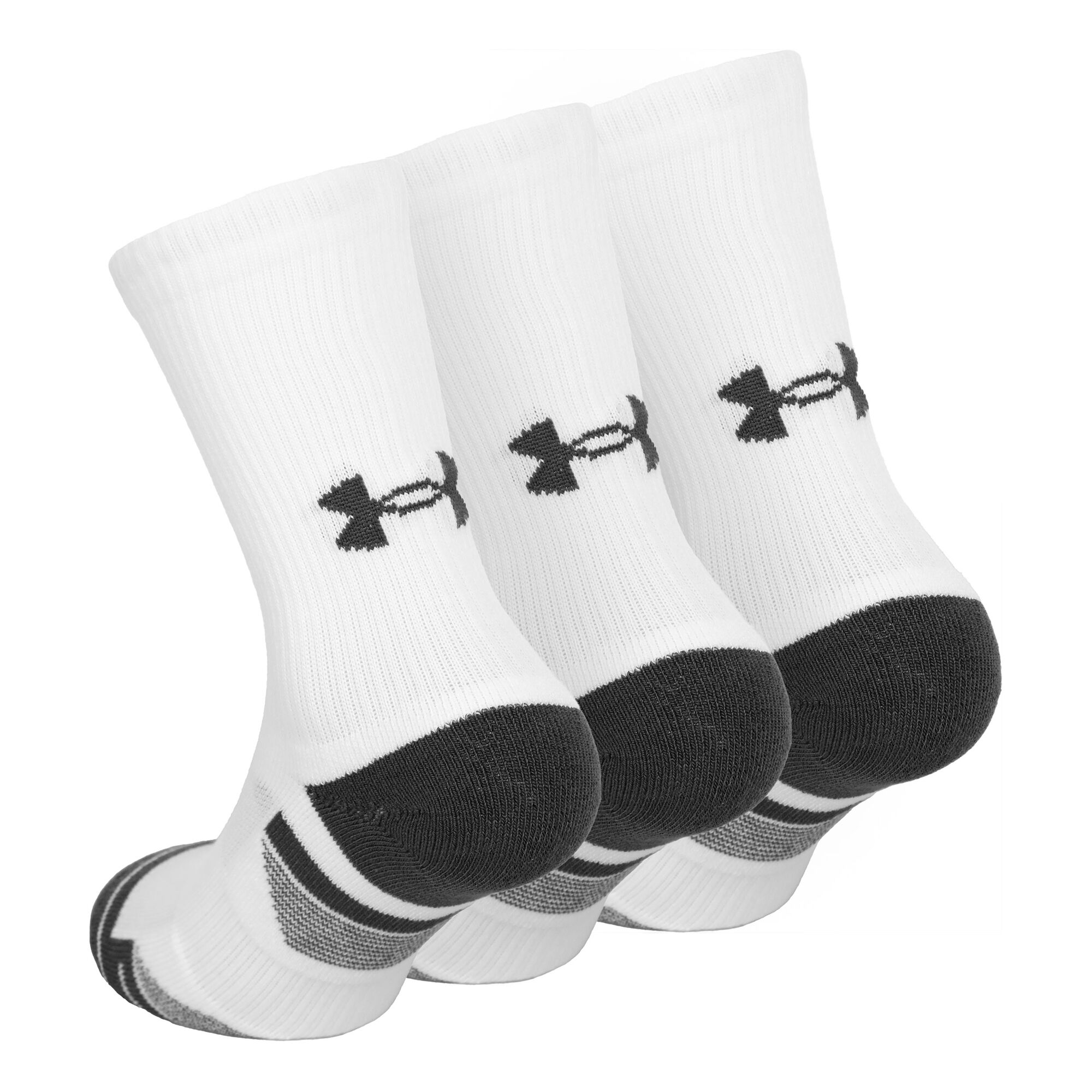 Performance Tech Crew Sports Socks - White