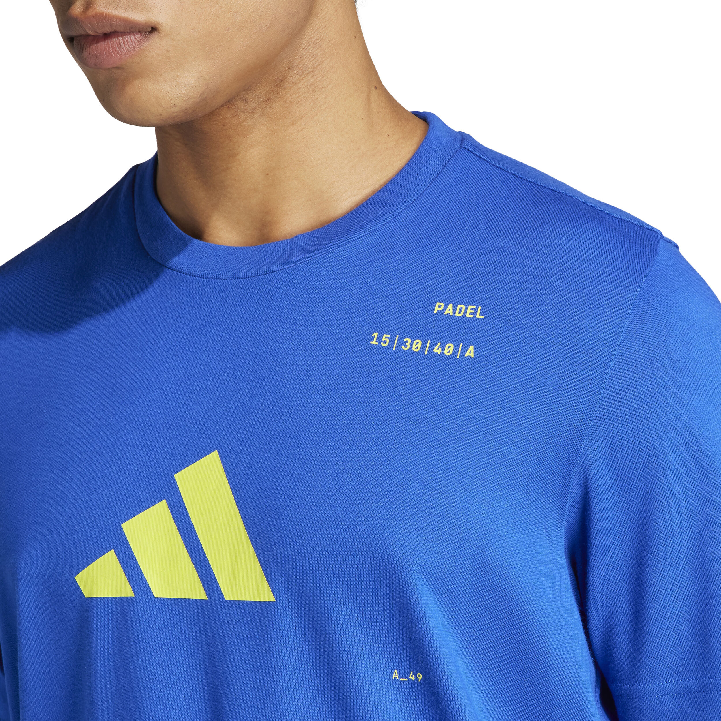 Adidas t shirt top blue and yellow