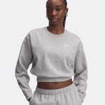 Under Armour Clothing Under Armour Rival Fleece Piped Crew Sweatshirt Women-Lightgrey