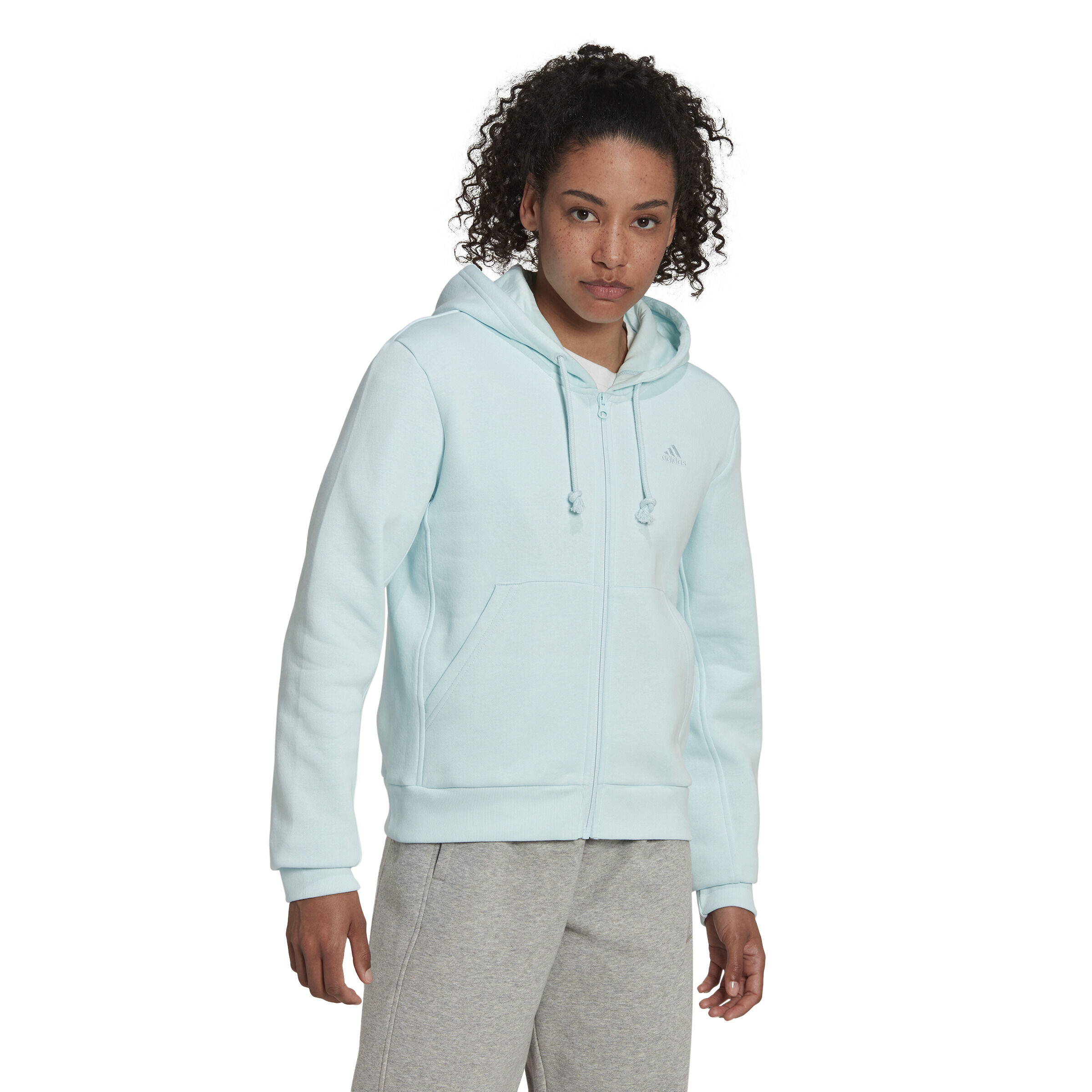 Baby blue store hoodie adidas