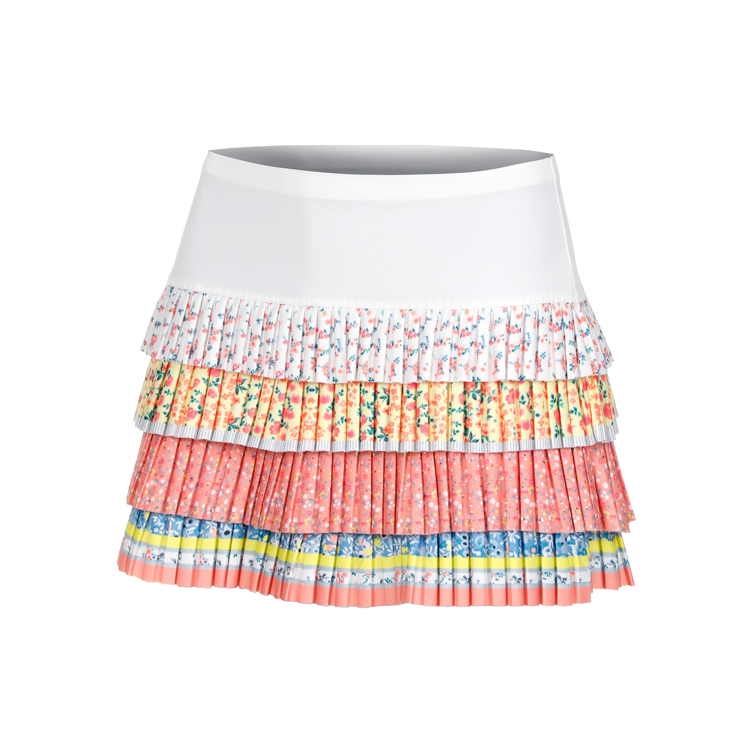 Liberty In Love Pleated Skirt Women White Multicoloured