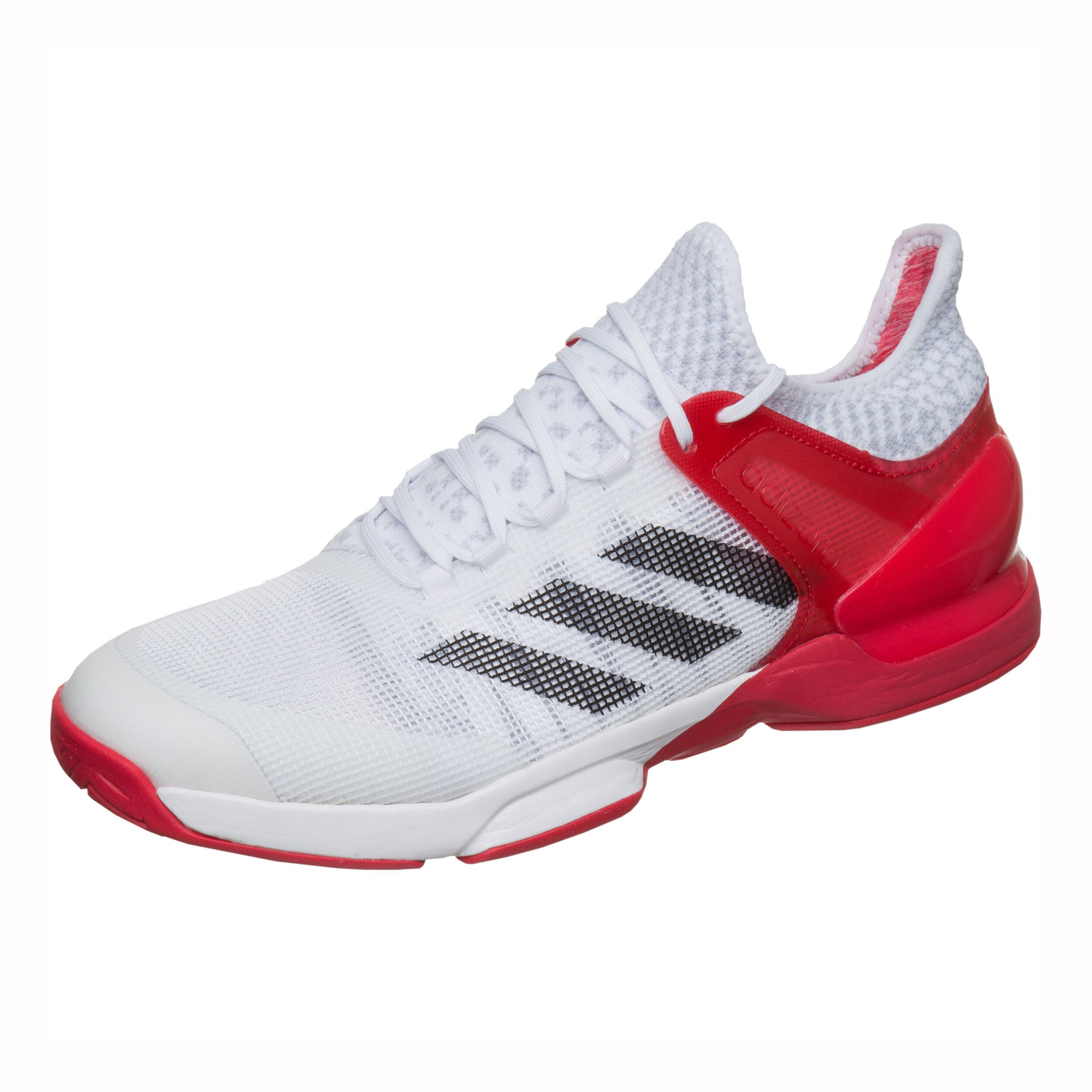 Adidas men's adizero ubersonic 2 tennis shoes white and active sales red